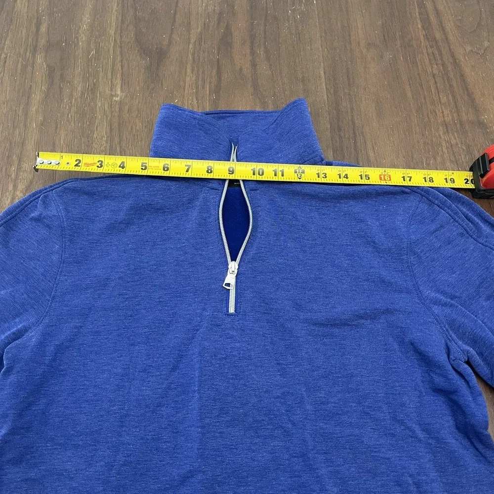 Banana Republic Polartec Blue Mock Neck 1/4 Zip Pullover Men's M Long Sleeve